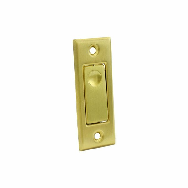 Ives Commercial Solid Brass Pocket Door Bolt Satin Brass Finish 42B4